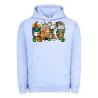 Pigment Grape Ice horses coffee cups Urban Hoodie - Zillion Design Studio
