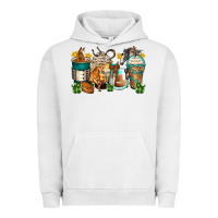 Pigment Lunar Rock horses coffee cups Urban Hoodie - Zillion Design Studio
