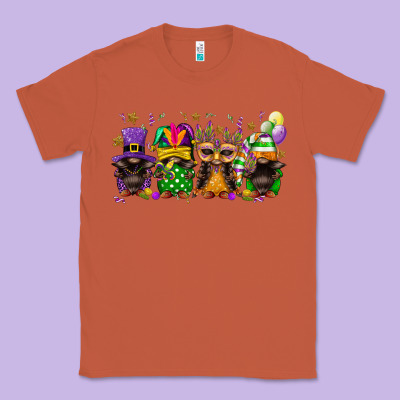 Mardi Gras Afro Gnomies Classic Tee Designed By Fadigitalartstudio