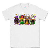 White mardi gras afro gnomies Classic Tee - FaDigitalArtStudio