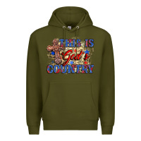 Army Green this is god's country Premium Hoodie - Zillion Design Studio