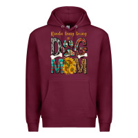 Burgundy kinda busy being a dog mom Premium Hoodie - texasbilliewilder