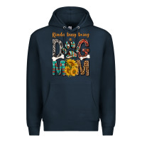 Navy kinda busy being a dog mom Premium Hoodie - texasbilliewilder