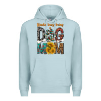 Blue Mist kinda busy being a dog mom Premium Hoodie - texasbilliewilder