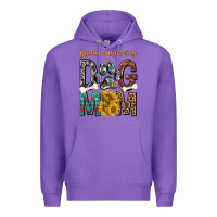 Purple kinda busy being a dog mom Premium Hoodie - texasbilliewilder