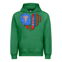 Emerald 4th of july nurse heart flag Urban Hoodie - texasbilliewilder