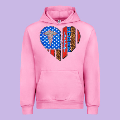 4th Of July Nurse Heart Flag Urban Hoodie Designed By Texasbilliewilder