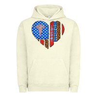 Pigment Pistachio 4th of july nurse heart flag Urban Hoodie - texasbilliewilder