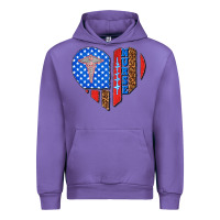 Tulip 4th of july nurse heart flag Urban Hoodie - texasbilliewilder