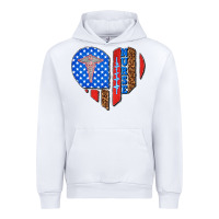 White 4th of july nurse heart flag Urban Hoodie - texasbilliewilder