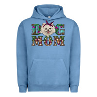 Pigment Pebble Blue Christmas dog mom Pomeranian Urban Hoodie - RanaPortraitStore