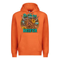 Carrot Highland Heifer Western Premium Hoodie - RanaPortraitStore