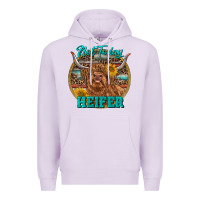 Lilac Highland Heifer Western Premium Hoodie - RanaPortraitStore