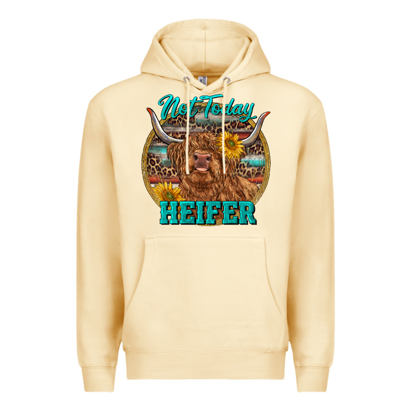 Highland Heifer Western Premium Hoodie by RanaPortraitStore | Teevron