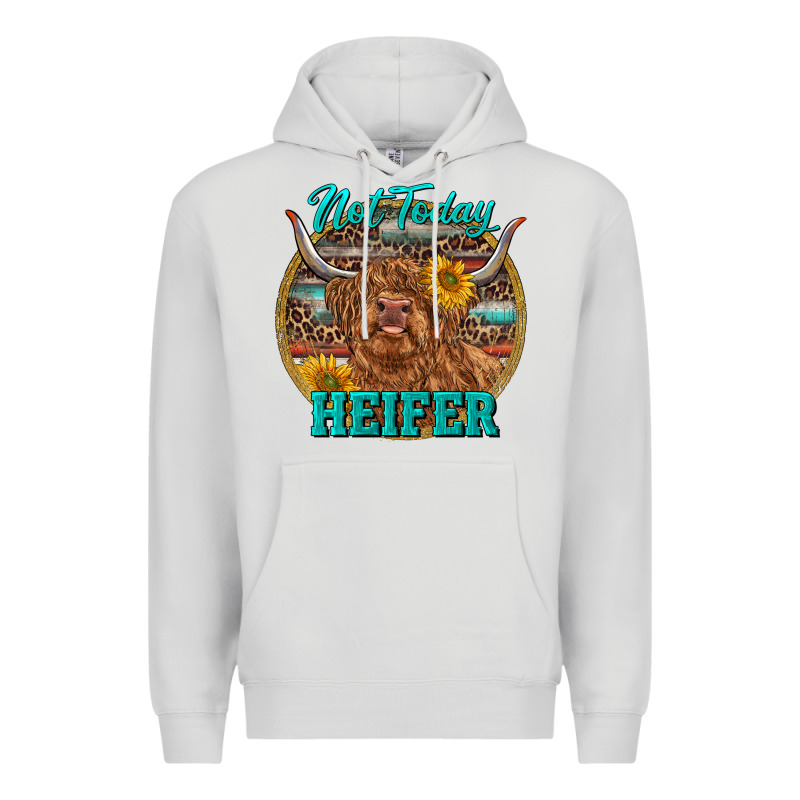 Highland Heifer Western Premium Hoodie by RanaPortraitStore | Teevron