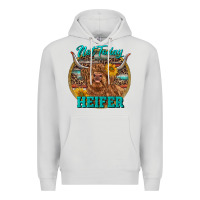 Dove Grey Highland Heifer Western Premium Hoodie - RanaPortraitStore
