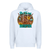 White Highland Heifer Western Premium Hoodie - RanaPortraitStore
