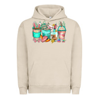 Pigment French Oak easter nurse coffee cups Urban Hoodie - Zillion Design Studio