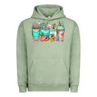 Pigment Oil Green easter nurse coffee cups Urban Hoodie - Zillion Design Studio
