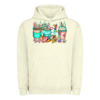 Pigment Pistachio easter nurse coffee cups Urban Hoodie - Zillion Design Studio