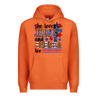 Carrot she loves jesus and america too Premium Hoodie - Zillion Design Studio