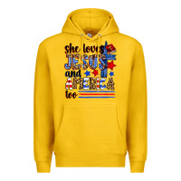 Lemon she loves jesus and america too Premium Hoodie - Zillion Design Studio