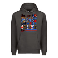 Smoke she loves jesus and america too Premium Hoodie - Zillion Design Studio