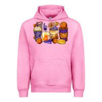 Fuchsia Pink basketball coffee cups Urban Hoodie - Zillion Design Studio
