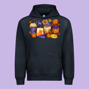 Basketball Coffee Cups Urban Hoodie Designed By Zillion Design Studio
