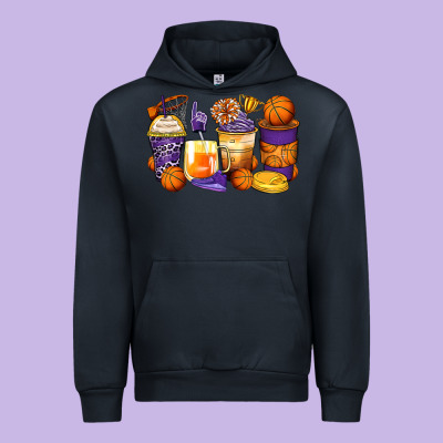 Basketball Coffee Cups Urban Hoodie Designed By Zillion Design Studio