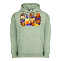Pigment Oil Green basketball coffee cups Urban Hoodie - Zillion Design Studio