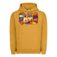 Pigment Peanut Butter basketball coffee cups Urban Hoodie - Zillion Design Studio