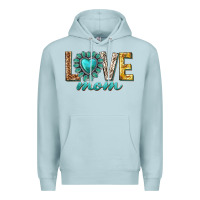 Blue Mist love mom western Premium Hoodie - texasbilliewilder