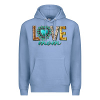 Colony Blue love mom western Premium Hoodie - texasbilliewilder