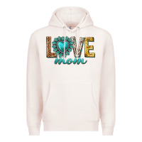 Pale Pink love mom western Premium Hoodie - texasbilliewilder