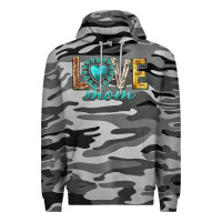 Slate Camo love mom western Premium Hoodie - texasbilliewilder