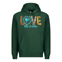Sports Green love mom western Premium Hoodie - texasbilliewilder