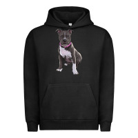 Pigment Black pitbull Urban Hoodie - RanaPortraitStore