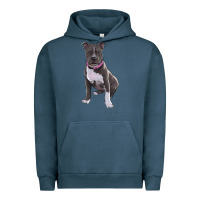 Pigment Midnight Navy pitbull Urban Hoodie - RanaPortraitStore