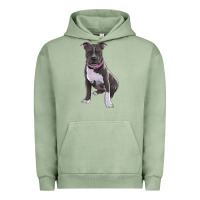 Pigment Oil Green pitbull Urban Hoodie - RanaPortraitStore