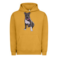 Pigment Peanut Butter pitbull Urban Hoodie - RanaPortraitStore