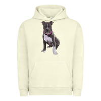 Pigment Pistachio pitbull Urban Hoodie - RanaPortraitStore