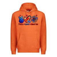 Carrot peace love america Premium Hoodie - Zillion Design Studio