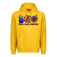 Lemon peace love america Premium Hoodie - Zillion Design Studio