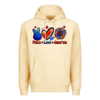 Pina Colada peace love america Premium Hoodie - Zillion Design Studio