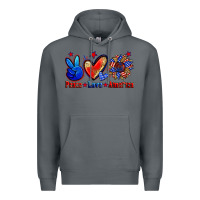 Rock peace love america Premium Hoodie - Zillion Design Studio