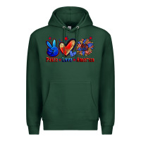 Sports Green peace love america Premium Hoodie - Zillion Design Studio