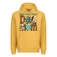 Mustard kinda busy being a dog mom Premium Hoodie - texasbilliewilder