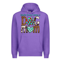 Purple kinda busy being a dog mom Premium Hoodie - texasbilliewilder