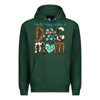 Sports Green kinda busy being a dog mom Premium Hoodie - texasbilliewilder
